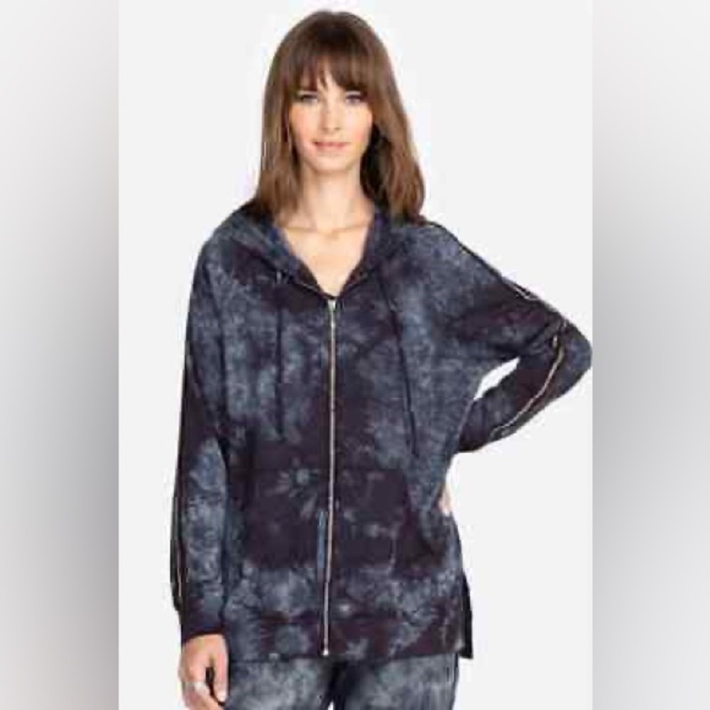 Johnny Was CALME Andie Zip Up Hoodie, Size XL